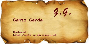 Gantz Gerda névjegykártya